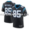 NFL055f2fM01-02ab07 Mens Nike James Mitchell Black Carolina Panthers Team Game Jersey