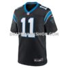 Mens Nike Nic Scourton Black Carolina Panthers Team Game Jersey