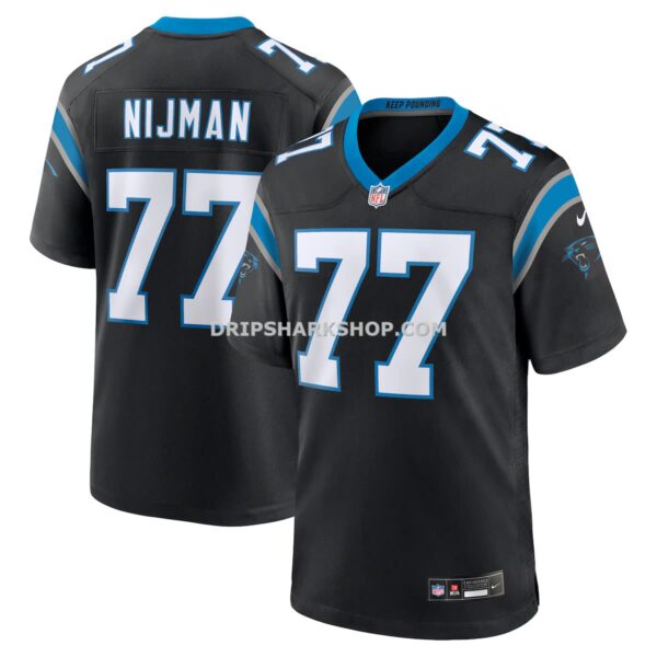 Mens Nike Yosh Nijman Black Carolina Panthers Game Jersey
