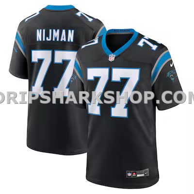 Mens Nike Yosh Nijman Black Carolina Panthers Game Jersey