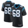 NFL056aceG04-11c109 Mens Nike Damien Lewis Black Carolina Panthers Game Jersey