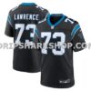 NFL057a3dM01-0748a1 Mens Nike Rashard Lawrence Black Carolina Panthers Game Jersey