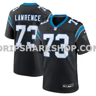 Mens Nike Rashard Lawrence Black Carolina Panthers Game Jersey