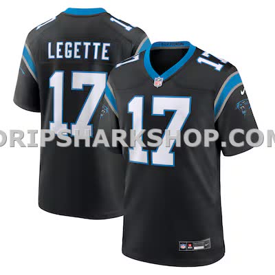 Mens Nike Xavier Legette Black Carolina Panthers Team Game Player Jersey