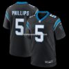 NFL058d17G04-2c9b69 Mens Nike Jaelan Phillips Black Carolina Panthers Game Jersey