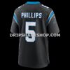 NFL058d17G06-72e3e6 Mens Nike Jaelan Phillips Black Carolina Panthers Game Jersey