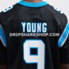 Mens Nike Bryce Young Black Carolina Panthers Team Game Jersey