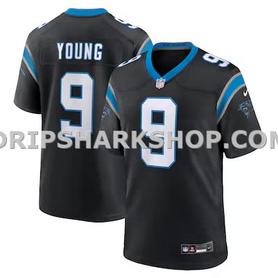 Mens Nike Bryce Young Black Carolina Panthers Team Game Jersey