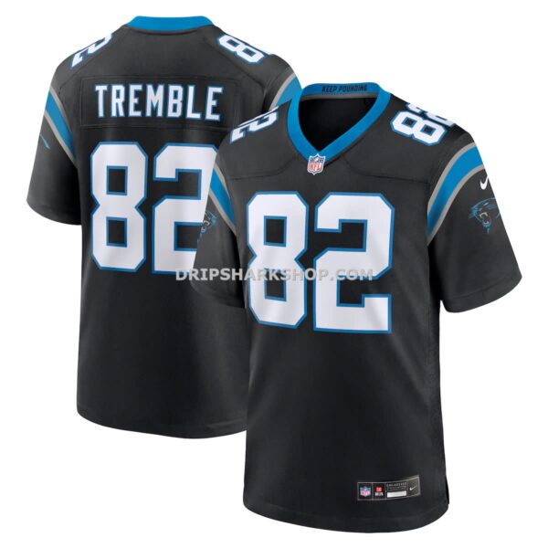 Mens Nike Tommy Tremble Black Carolina Panthers Team Game Jersey