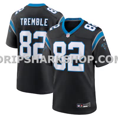 Mens Nike Tommy Tremble Black Carolina Panthers Team Game Jersey