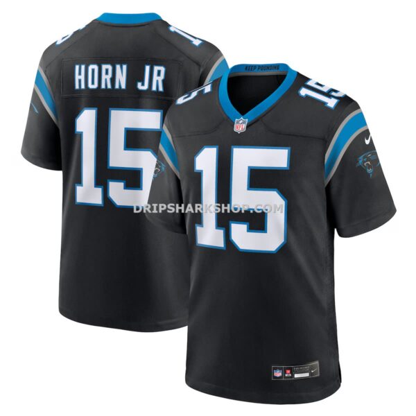 NFL05b154G04-84557d Mens Nike Jimmy Horn Jr Black Carolina Panthers Team Game Jersey