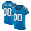 Mens Nike Blue Carolina Panthers Vapor Fuse Elite Custom Jersey