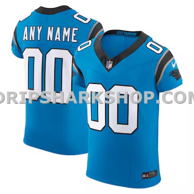 Mens Nike Blue Carolina Panthers Vapor Fuse Elite Custom Jersey