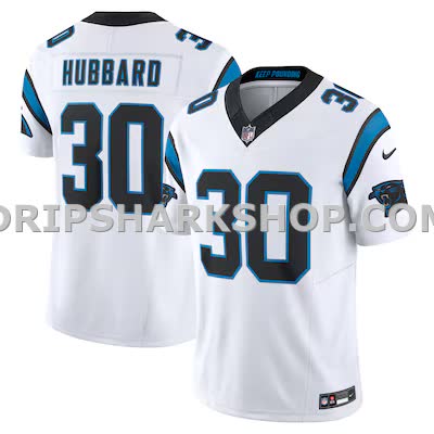 Mens Nike Chuba Hubbard White Carolina Panthers Vapor Fuse Limited Jersey