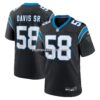 Mens Nike Thomas Davis Sr Black Carolina Panthers Team Retired Game Jersey