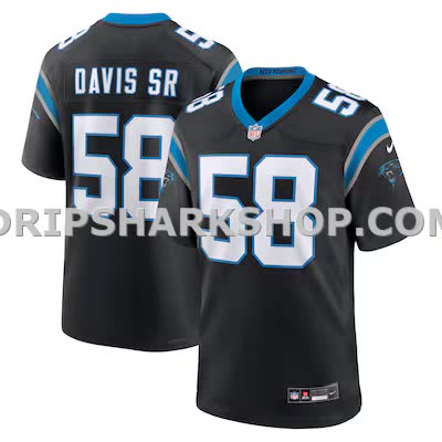 Mens Nike Thomas Davis Sr Black Carolina Panthers Team Retired Game Jersey