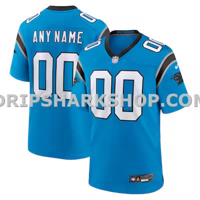 Mens Nike Blue Carolina Panthers Alternate Custom Game Jersey