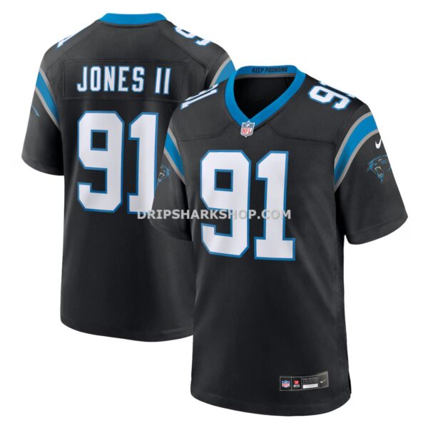 Mens Nike Patrick Jones Ii Black Carolina Panthers Team Game Jersey
