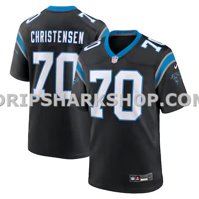 Mens Nike Brady Christensen Black Carolina Panthers Team Game Jersey