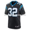 Mens Nike Trevin Wallace Black Carolina Panthers Team Game Jersey