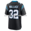 Mens Nike Trevin Wallace Black Carolina Panthers Team Game Jersey