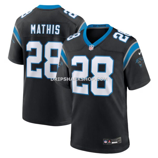 Mens Nike Damarri Mathis Black Carolina Panthers Team Game Jersey