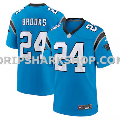 Mens Nike Jonathon Brooks Blue Carolina Panthers Alternate Game Player Jersey