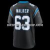 NFL05ec38G06-7e4312 Mens Nike Rasheed Walker Black Carolina Panthers Team Game Jersey