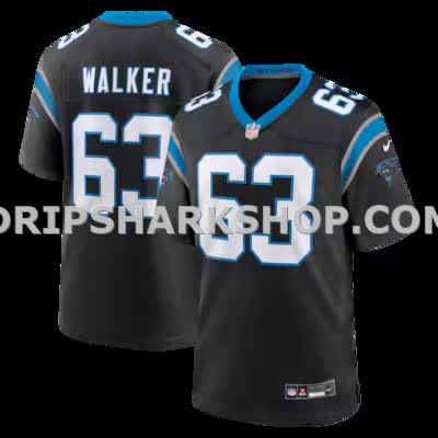 Mens Nike Rasheed Walker Black Carolina Panthers Team Game Jersey