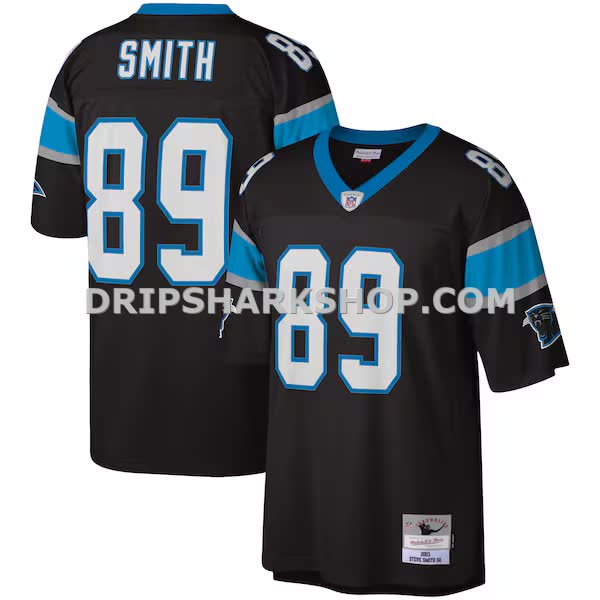 Mens Mitchell And Ness Steve Smith Black Carolina Panthers Legacy Replica Jersey Pi4401000