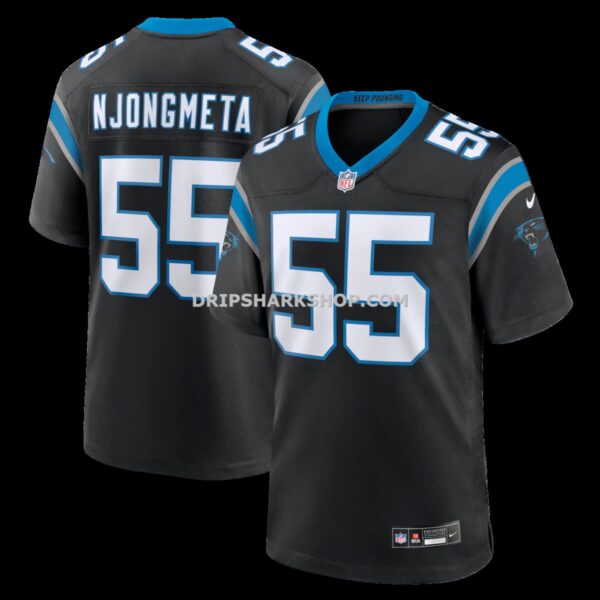 NFL05eed8G04-249630 Mens Nike Maema Njongmeta Black Carolina Panthers Team Game Jersey