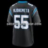 NFL05eed8G06-68805c Mens Nike Maema Njongmeta Black Carolina Panthers Team Game Jersey