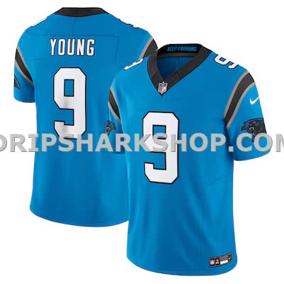 Mens Nike Bryce Young Blue Carolina Panthers Vapor Fuse Limited Jersey