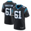 Mens Nike Jarrett Kingston Black Carolina Panthers Game Jersey
