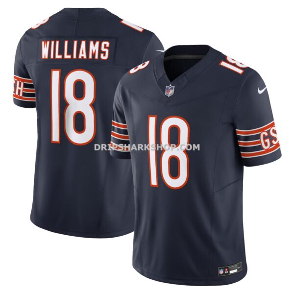 Mens Nike Caleb Williams Orange Chicago Bears Alternate Vapor Fuse Elite Jersey