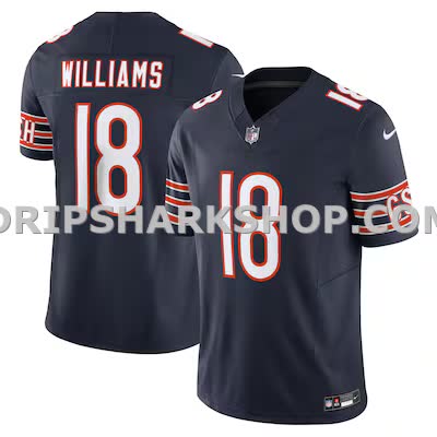 Mens Nike Caleb Williams Orange Chicago Bears Alternate Vapor Fuse Elite Jersey