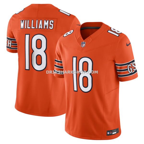 Mens Nike Caleb Williams White Chicago Bears Vapor Fuse Limited Jersey