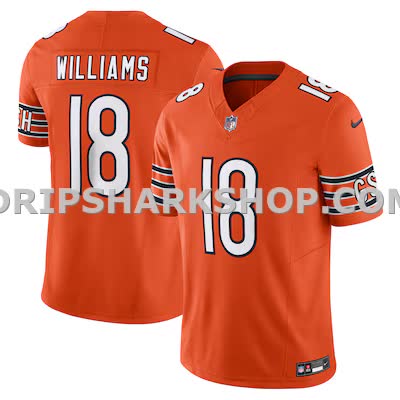 Mens Nike Caleb Williams White Chicago Bears Vapor Fuse Limited Jersey