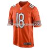 Mens Nike Caleb Williams Orange Chicago Bears Vapor Fuse Limited Jersey