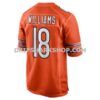 Mens Nike Caleb Williams Orange Chicago Bears Vapor Fuse Limited Jersey