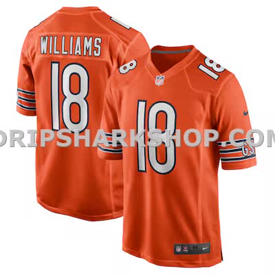 Mens Nike Caleb Williams Orange Chicago Bears Vapor Fuse Limited Jersey