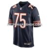 NFL0629c9G05-4f3134 Mens Nike Ozzy Trapilo Navy Chicago Bears Team Game Jersey
