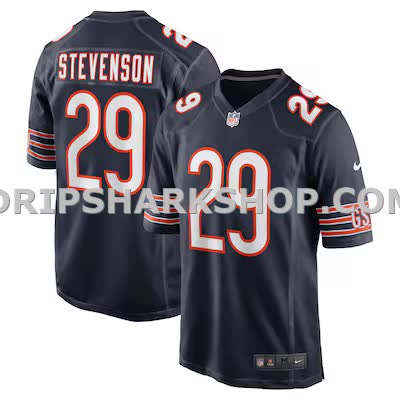 Mens Nike Tyrique Stevenson Navy Chicago Bears Game Jersey
