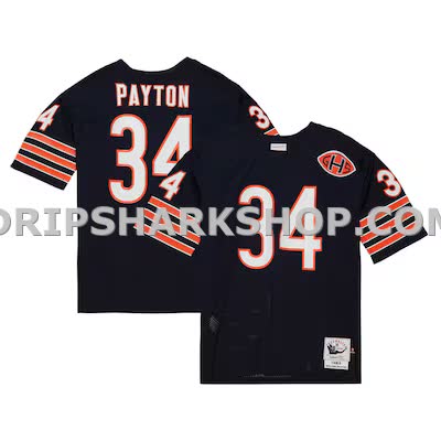 Mens Mitchell And Ness Walter Payton Navy Chicago Bears Big And Tall 1985 Retired Player Replica Jersey Pi3300000