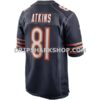 NFL064caeG02-aff80b Mens Nike Doug Atkins Navy Chicago Bears Game Retired Player Jersey Pi3994000