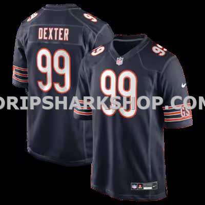 Mens Nike Gervon Dexter Sr Navy Chicago Bears Team Game Jersey