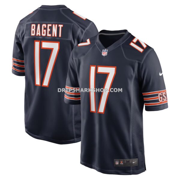 Mens Nike Tyson Bagent Navy Chicago Bears Game Jersey