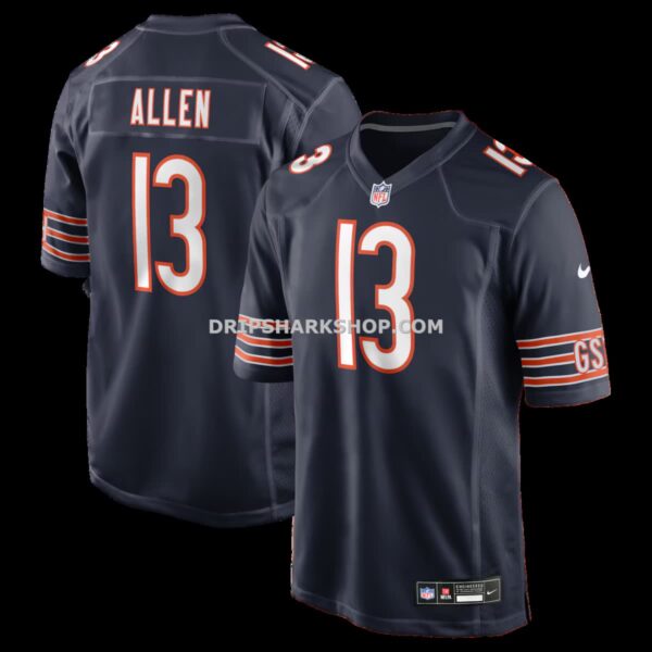 Mens Nike Keenan Allen Navy Chicago Bears Team Game Jersey