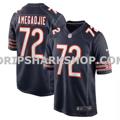 Mens Nike Kiran Amegadjie Navy Chicago Bears Game Jersey