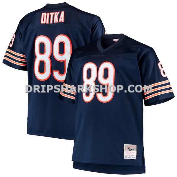 Mens Mitchell And Ness Mike Ditka Navy Chicago Bears Retired Player Legacy Replica Jersey Pi1733000